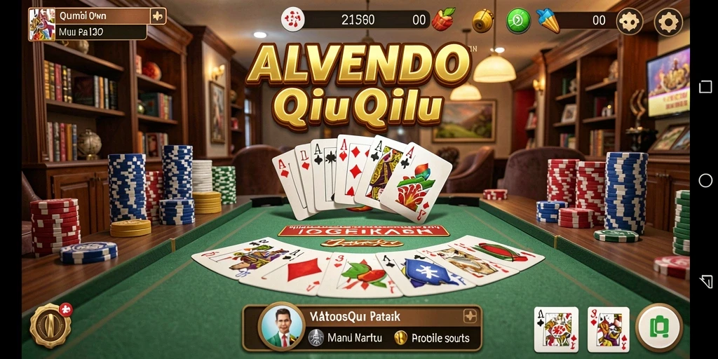 Tampilan gameplay seru ALVENDO yang penuh strategi QiuQiu.