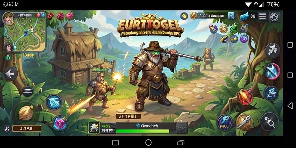 Tangkapan layar gameplay EUROTOGEL menampilkan aksi mendebarkan dalam petualangan RPG.