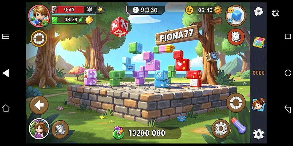 Tampilan menarik dari permainan Puzzle FIONA77 yang menguji logika.