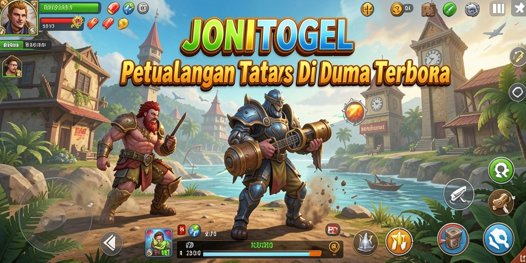Screenshot gameplay <strong>JONITOGEL</strong> menampilkan dunia terbuka yang memukau.