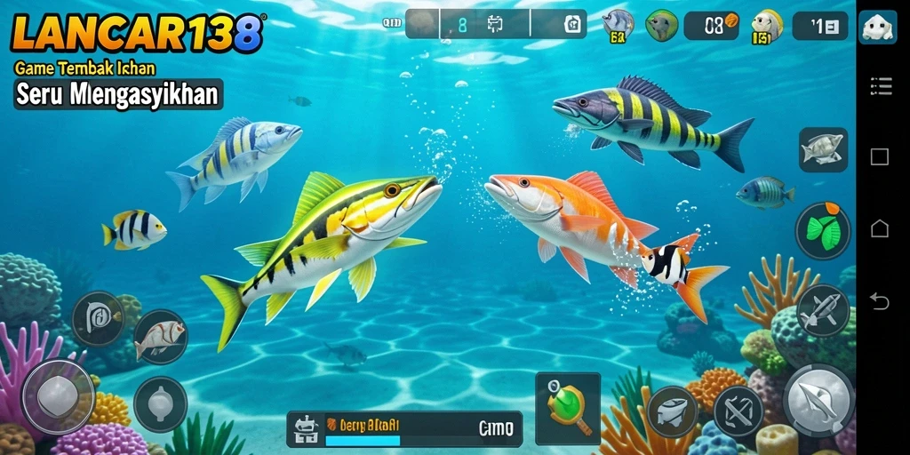 Screenshot gameplay Tembak Ikan LANCAR138 yang seru.
