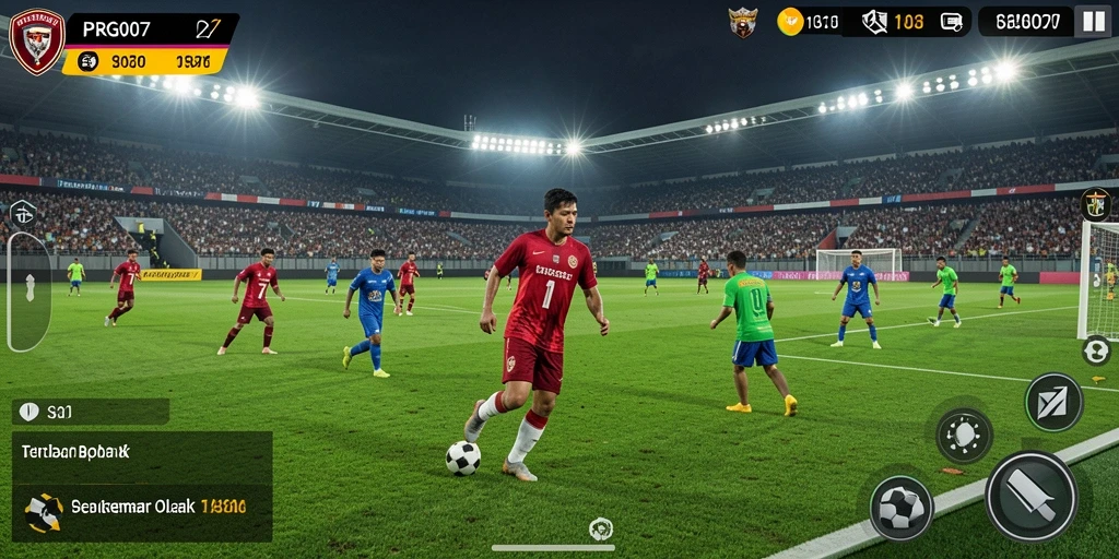 Tampilan gameplay PRG007 dengan aksi seru di lapangan.